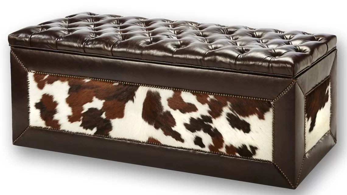 Our ottoman bench safe can be custom designed to go with any decor